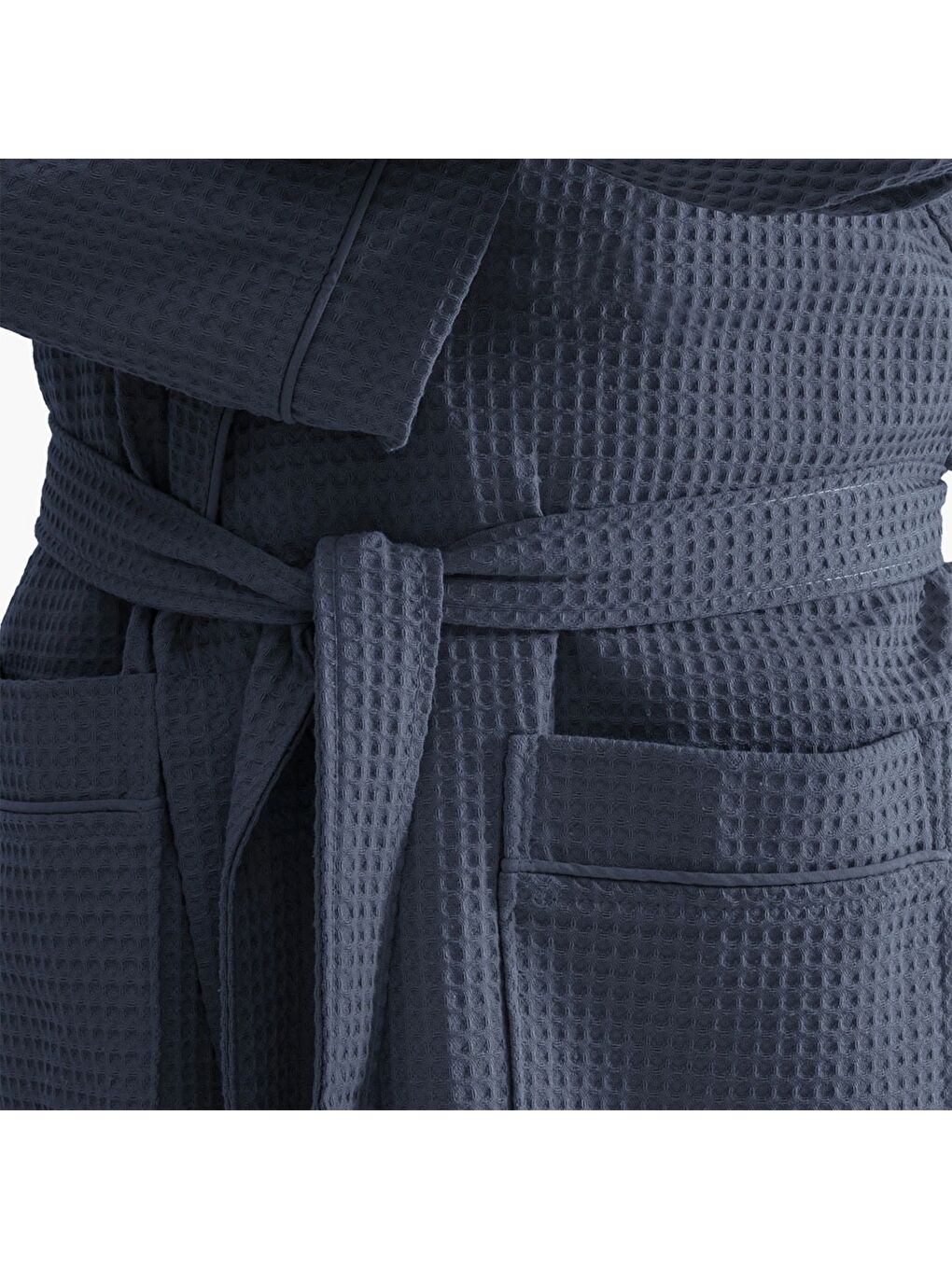 Afra Erkek Pike Bornoz %100 Pamuk Lacivert-2