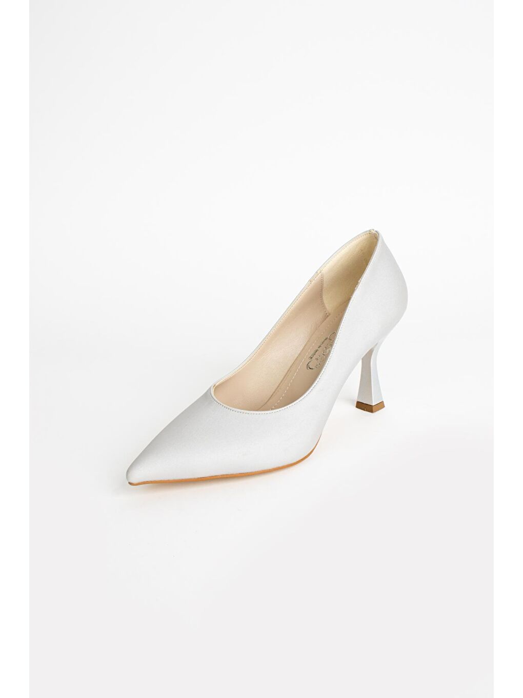 Mavi Kadeh Topuk Klasik Kadın Stiletto 017-1445-21Saten-4