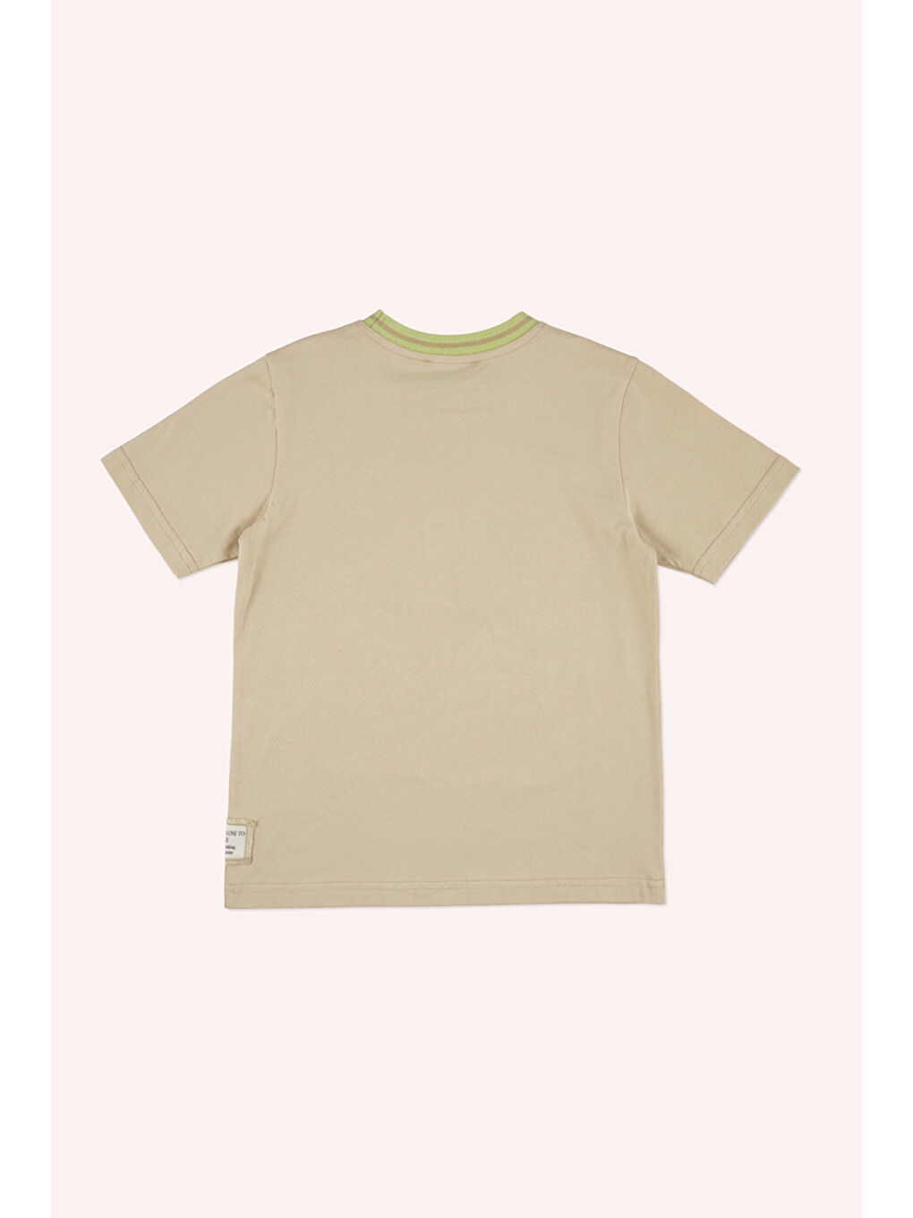 Erkek Çocuk Battaniye Baskılı Bej Tişört-1