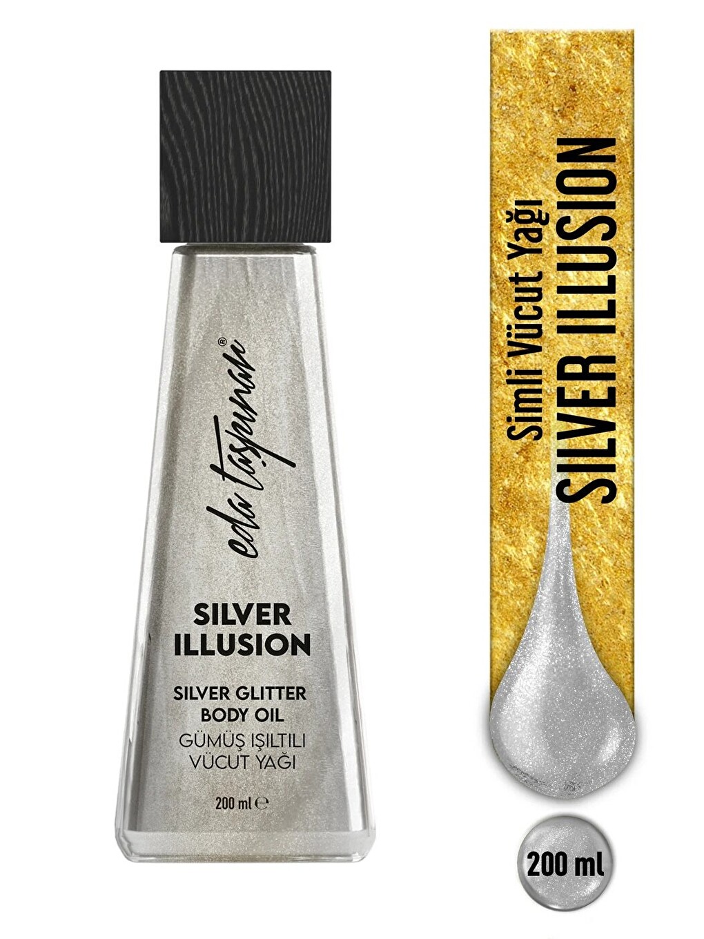 Simli Vücut Yağı Silver Illusion - 200 Ml (egx90)