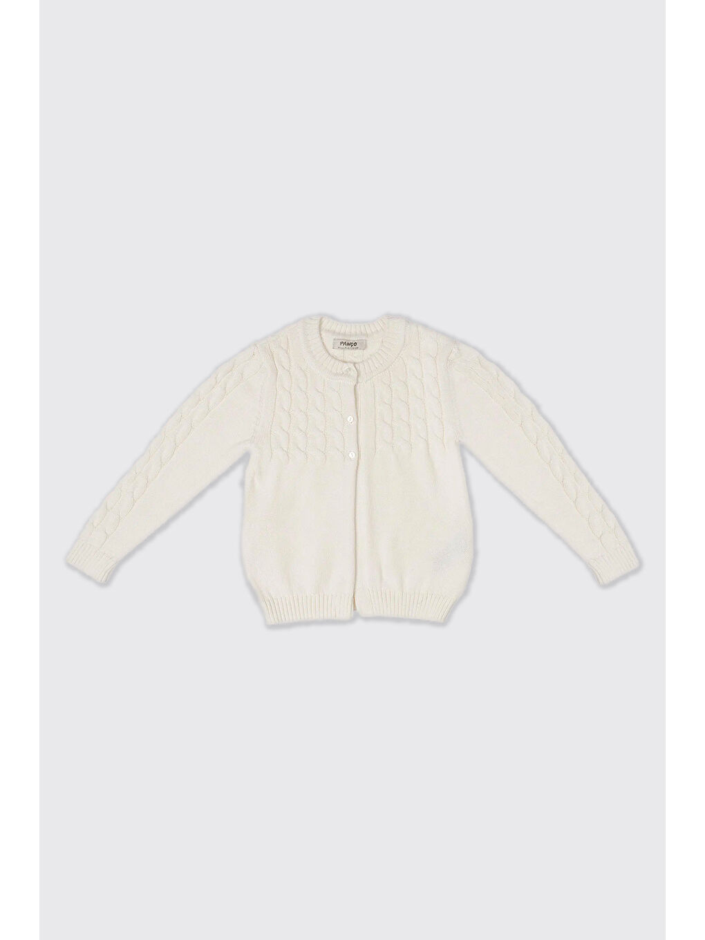 Kız Çocuk Ekru Triko Hırka