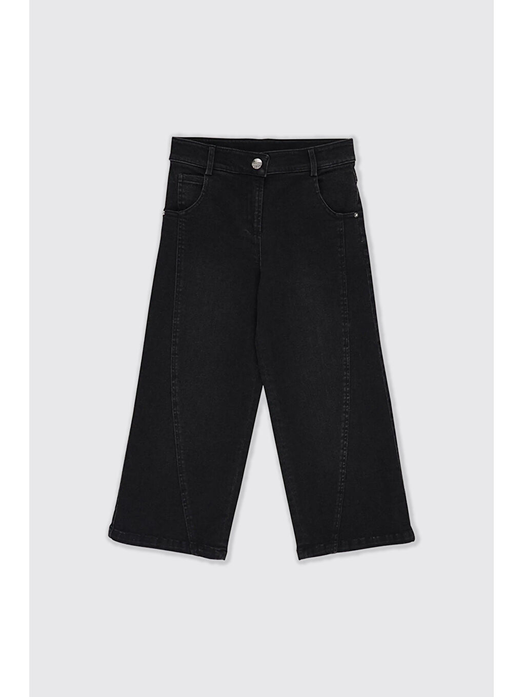 Kız Çocuk Siyah Jean Pantolon-4