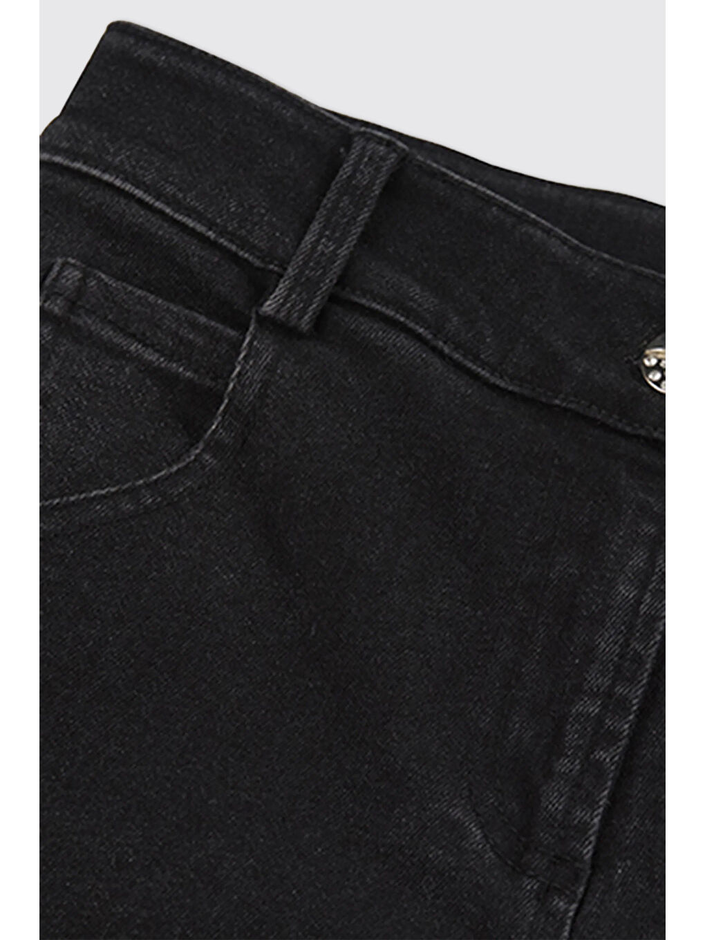 Kız Çocuk Siyah Jean Pantolon-6