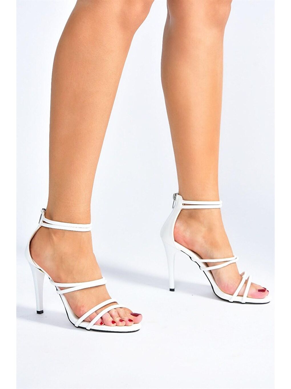 Beyaz İnce Topuklu Kadın Ayakkabı M251762109