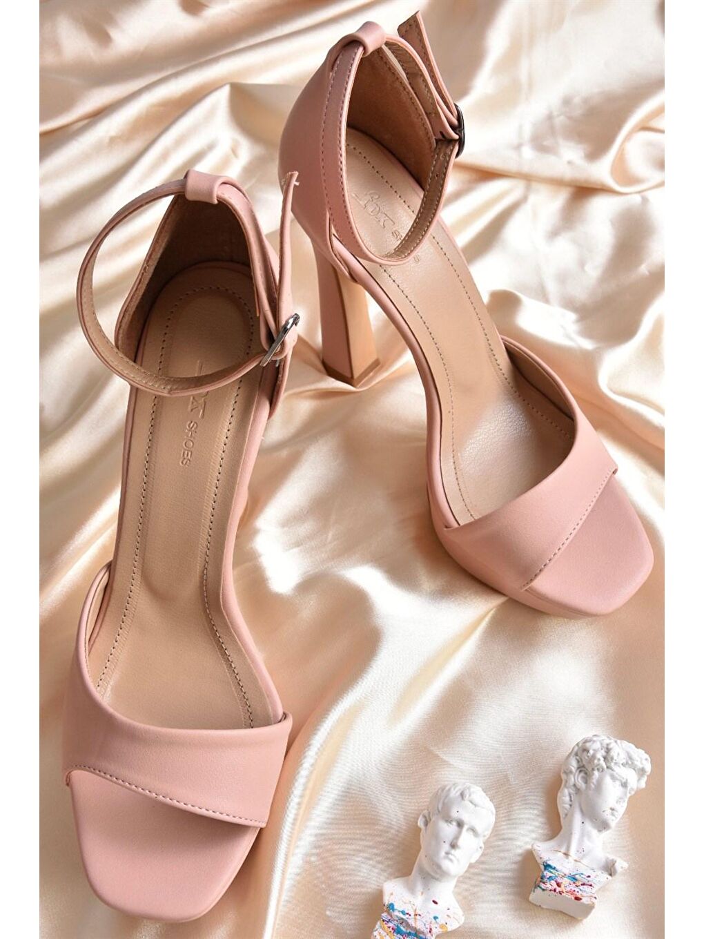 Pembe Pudra Platform Topuklu Kadın Ayakkabı K404580109-1