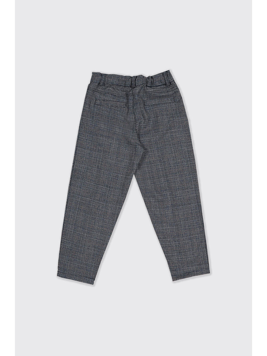Kız Çocuk Lacivert Ekose Pantolon-3