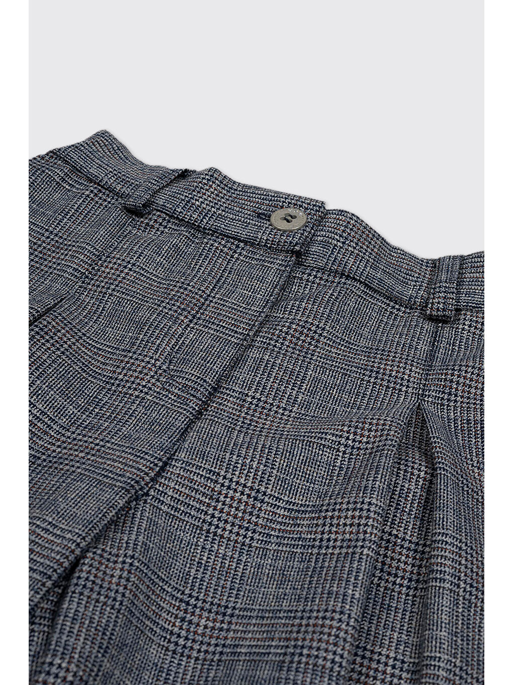 Kız Çocuk Lacivert Ekose Pantolon-4