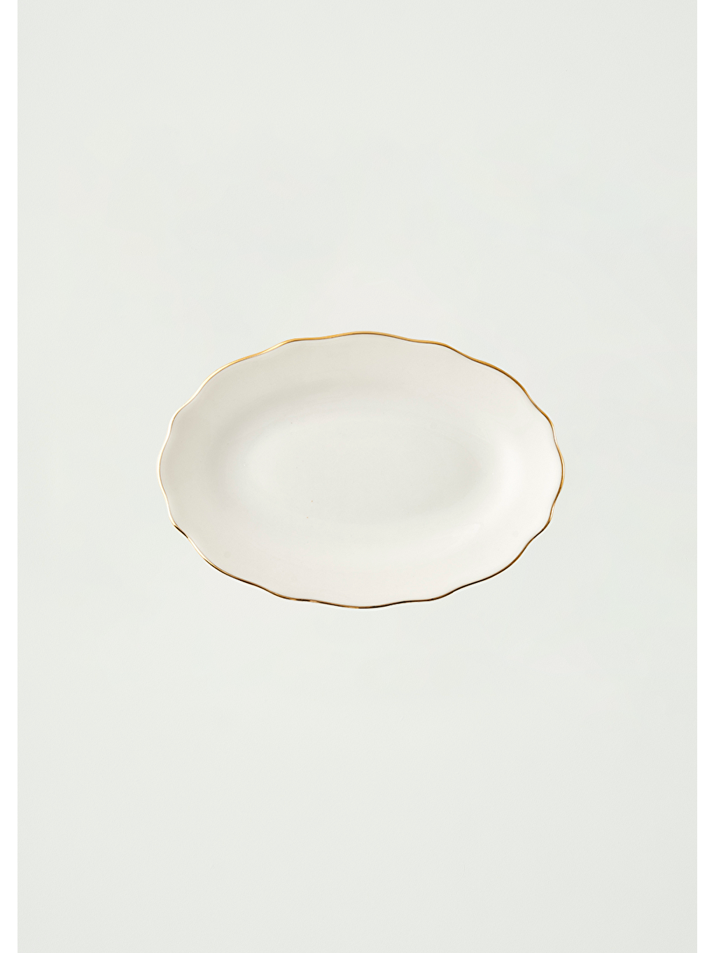 Sarı Victoria Porselen Sunum Tabağı Gold (20 cm)