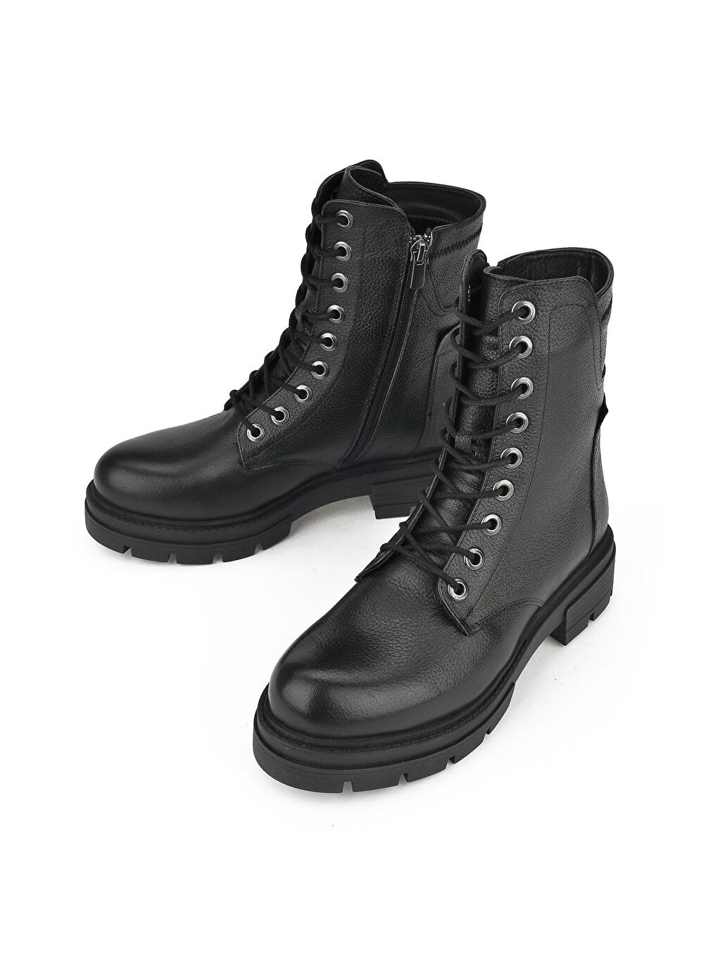 Kadın Hakiki Deri Bot 13319Z66286 Siyah-4