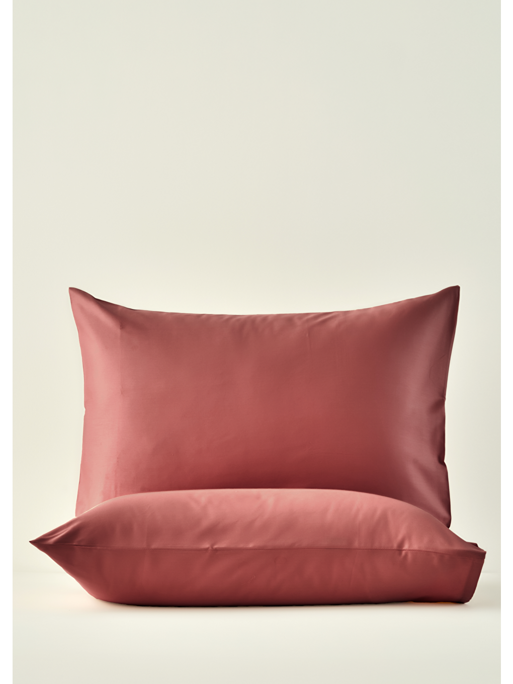 %100 Pamuk Saten Basic Standart 2'li Yastık Kılıfı Bordo (50x70 Cm)