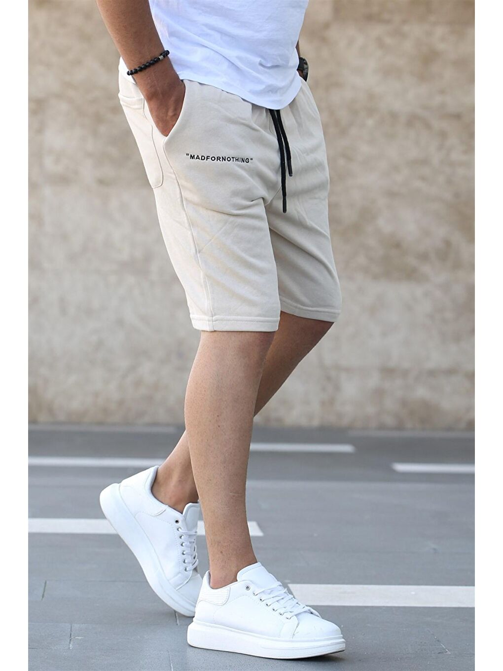 Bej Kapri Şort 5407-1