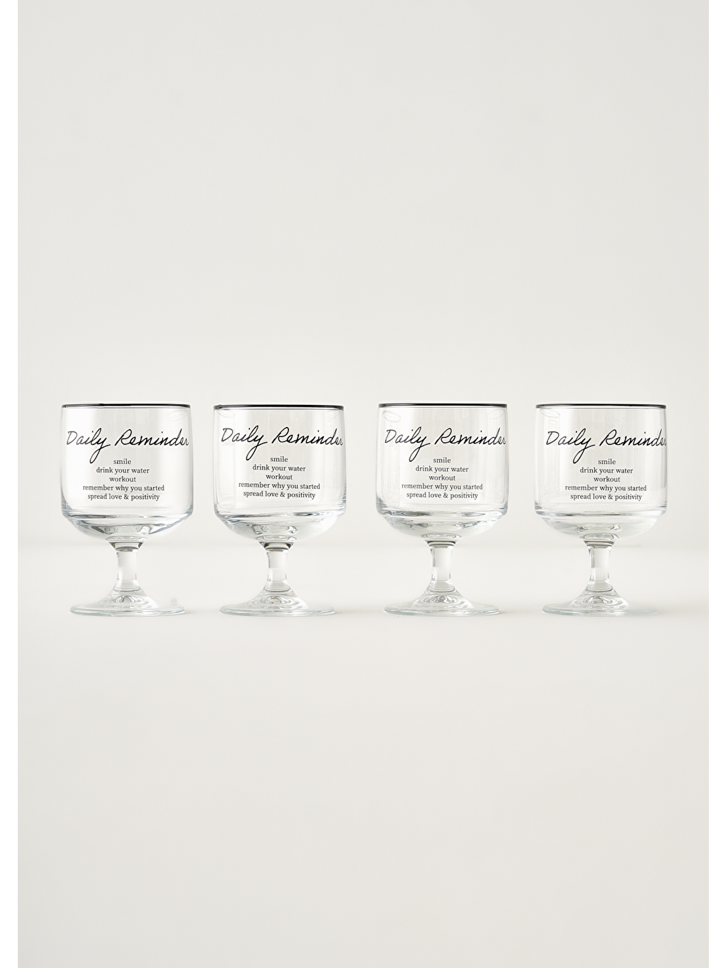 Siyah Daily Reminder 4'lü Cup Set