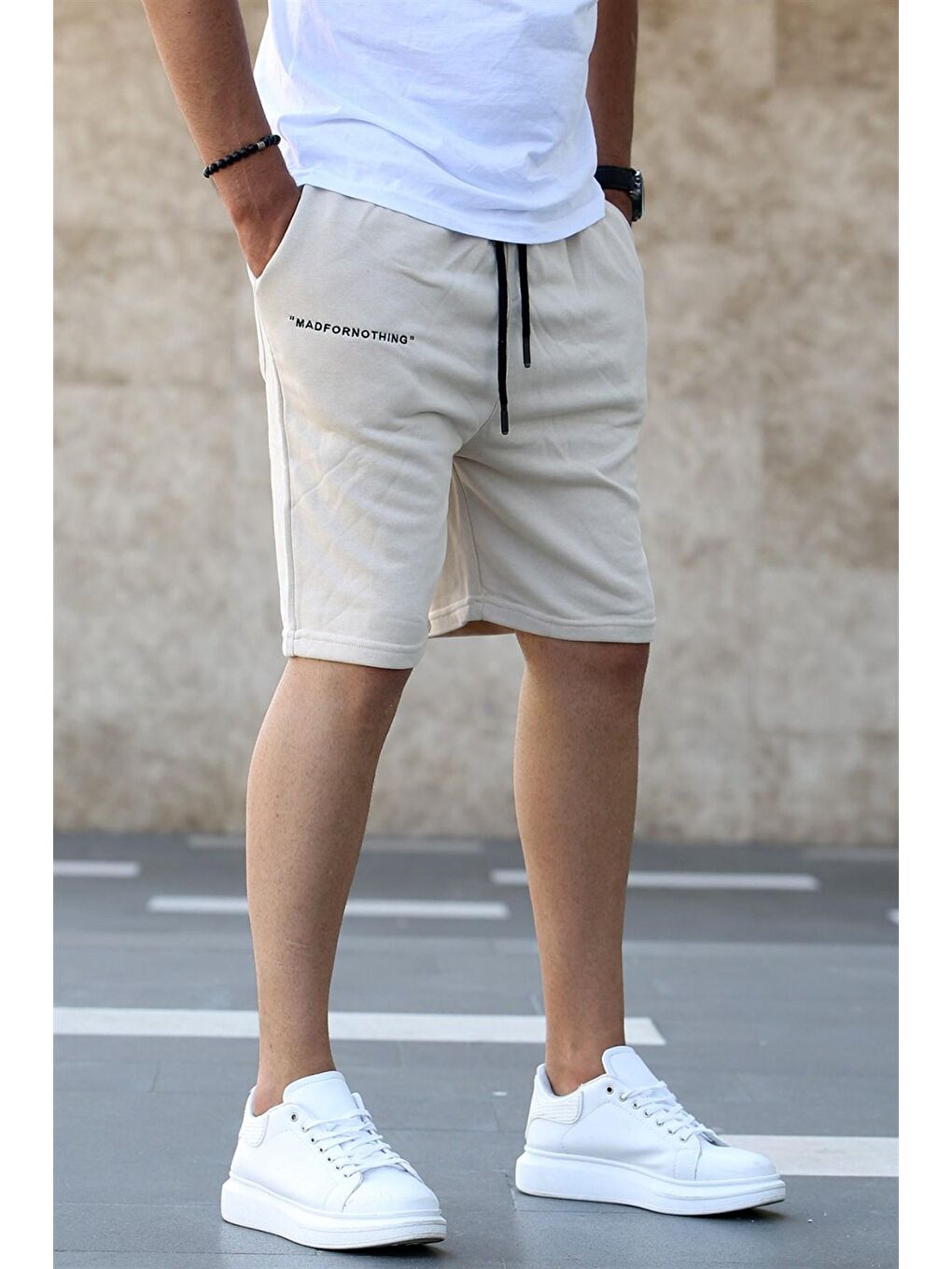 Bej Kapri Şort 5407-2