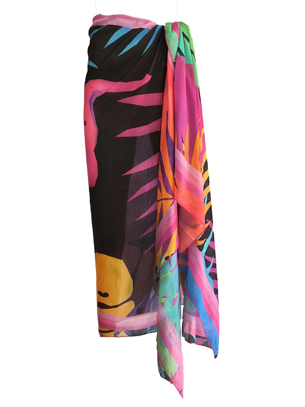 Pembe Amara Fil Desen Pareo