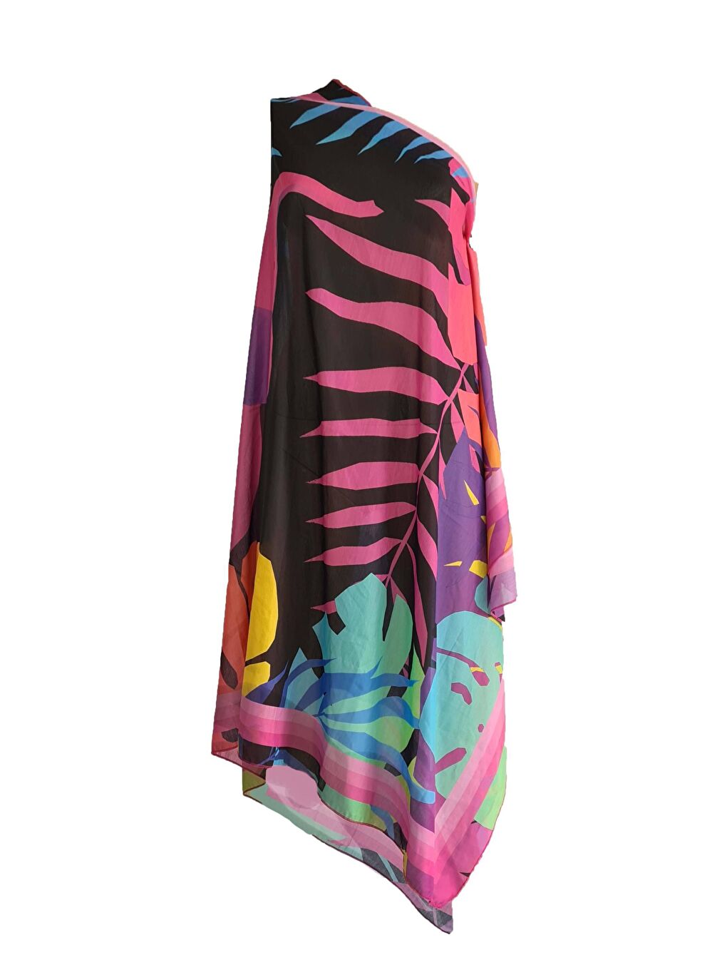 Pembe Amara Fil Desen Pareo-1