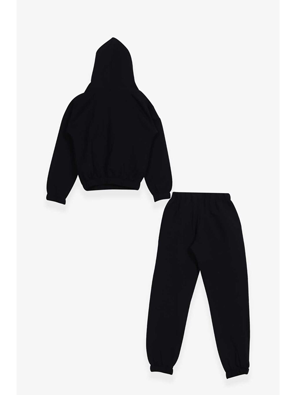 Kız Çocuk Esofman Takimi Simli Yazi Baskili Lacivert (8 Yaş)-1