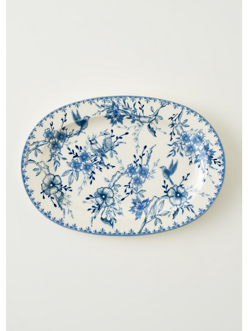 Bleu Blanc Porselen Büyük Sunum Tabağı Mavi (30 Cm)