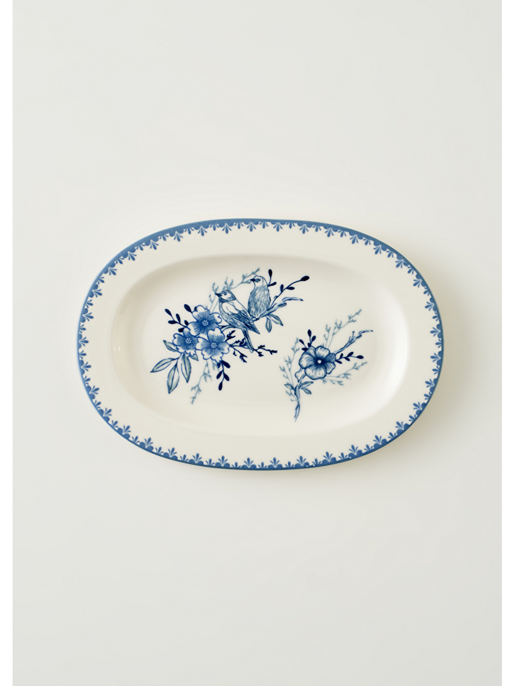 Bleu Blanc Porselen Küçük Sunum Tabağı Mavi (25 Cm)