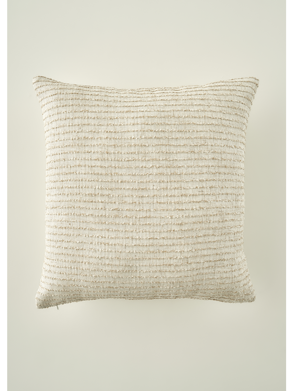 Ekru Bianca Dolgulu Dekoratif Yastık Krem (43x43 Cm)
