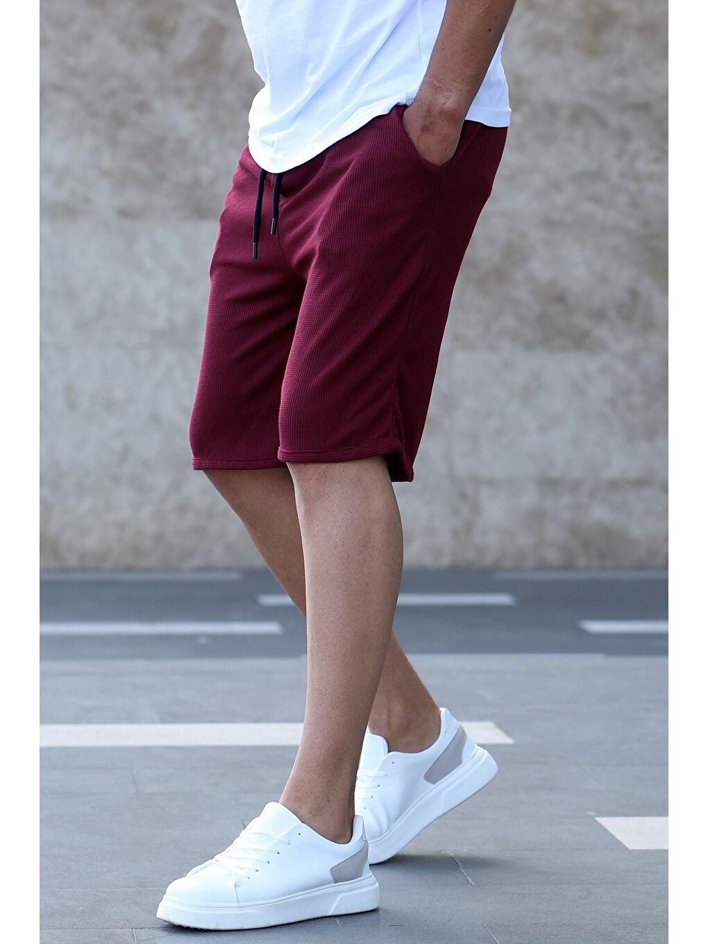 Bordo Kapri Şort 5410
