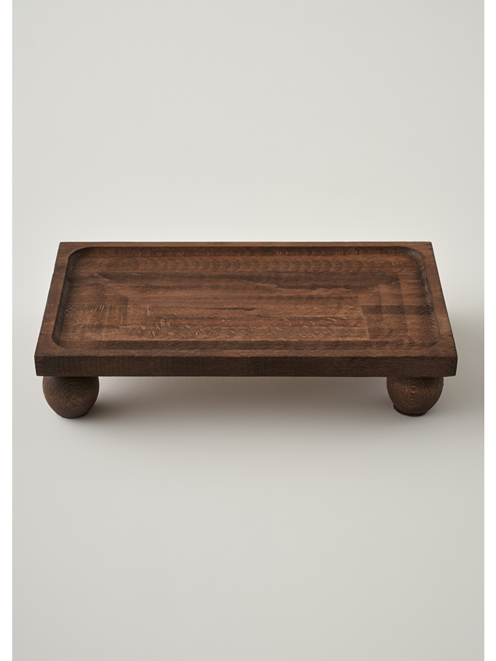 Bej Wooden Ahşap Dikdörtgen Sunum Standı Naturel (17x30 Cm)