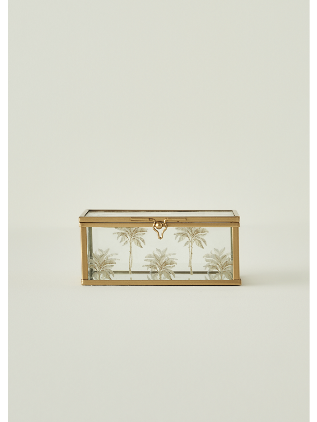 Sarı Palm Dekoratif Kutu Gold (10x13x5 Cm)