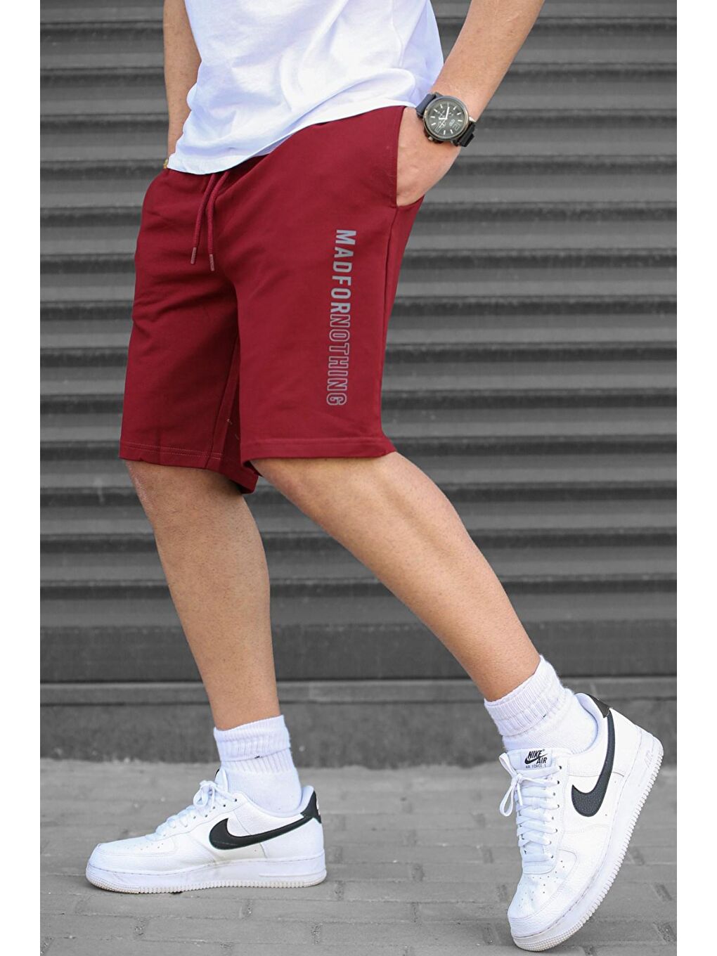 Bordo Kapri Şort 5403-4