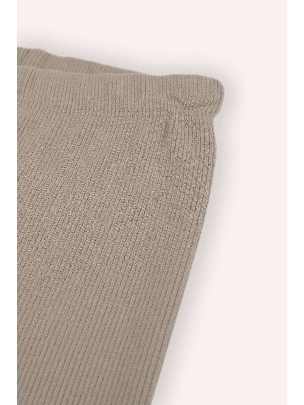 Sarı Kız Bebek Beli Lastikli Camel Bej 2'li Tayt Seti-2