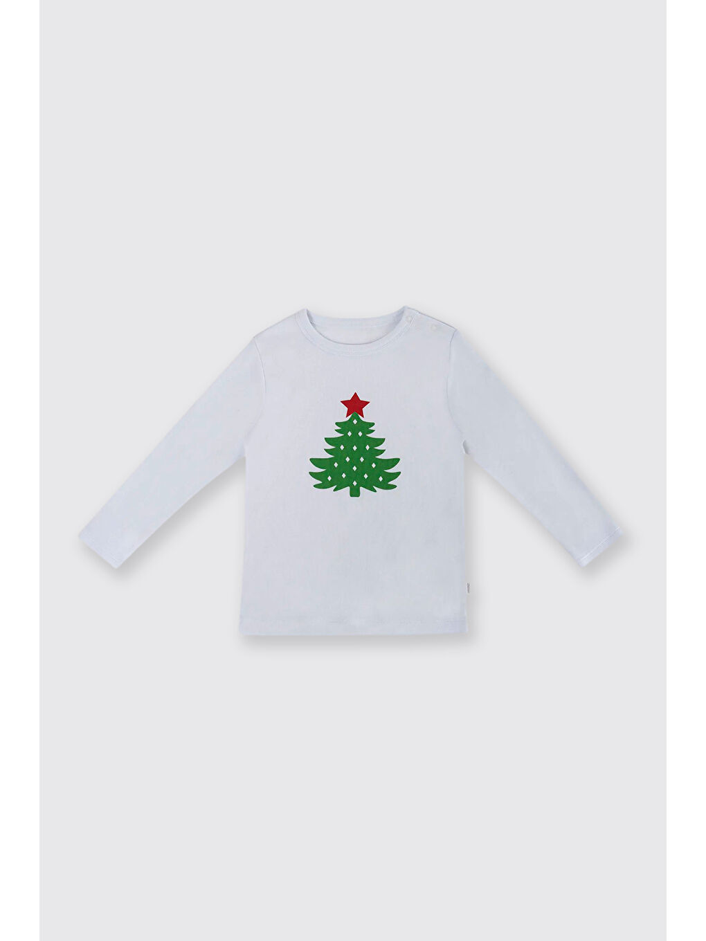 Yenidoğan Yılbaşı Konseptli Kırmızı Pijama Takımı-1