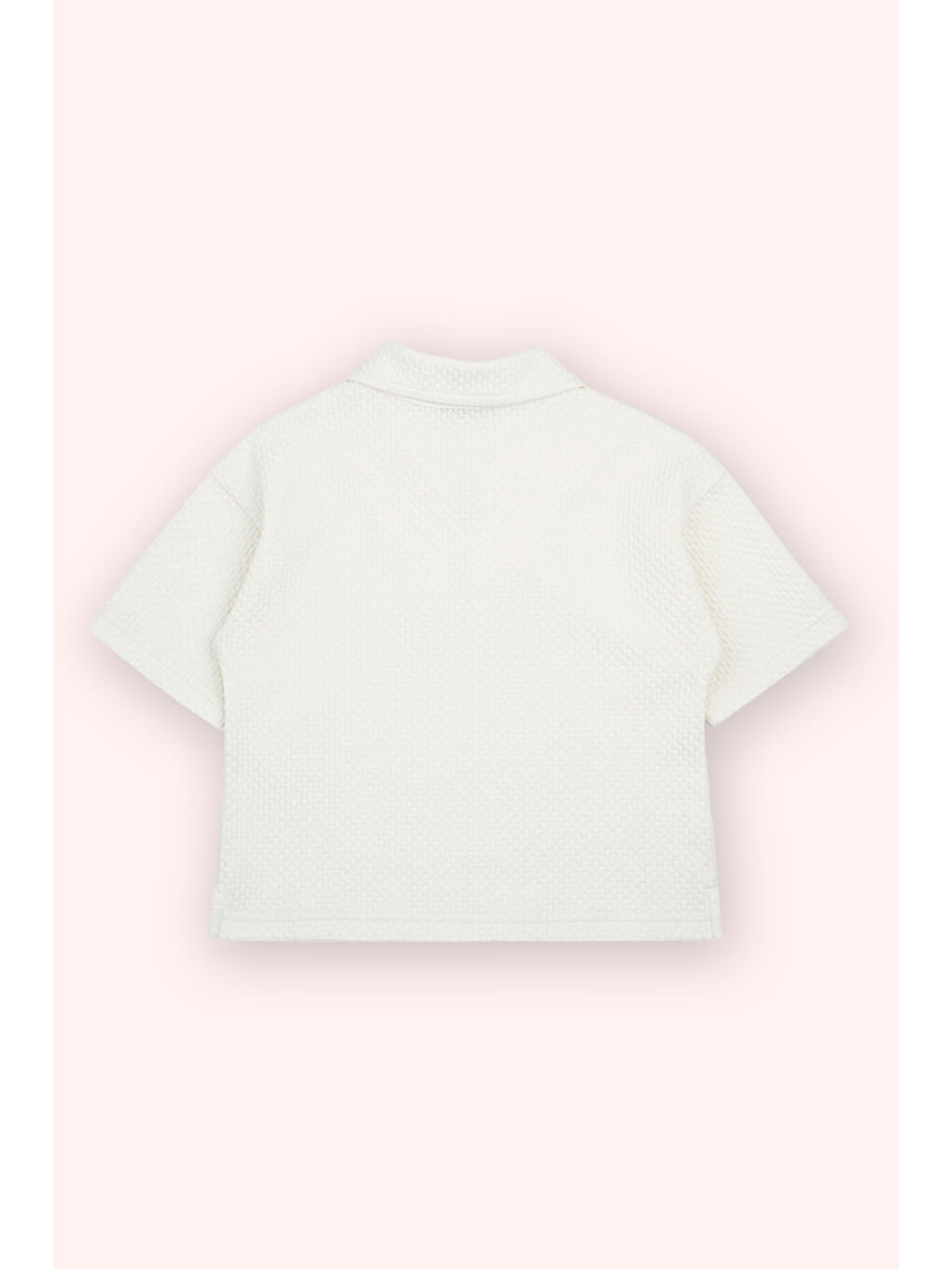 Erkek Bebek Ekru Polo Yaka Tişört-2