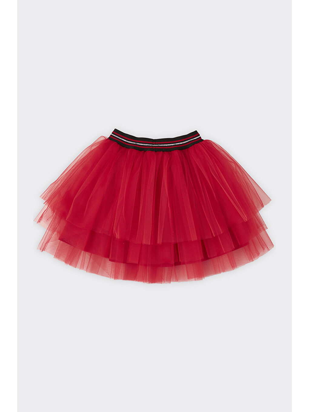 Kız Çocuk Aplikeli Kırmızı Tütü Etek-2