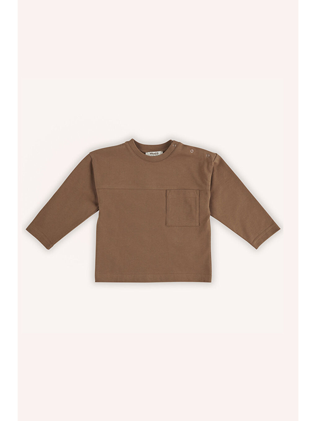 Kahverengi Erkek Bebek Uzun Kollu Camel Tişört