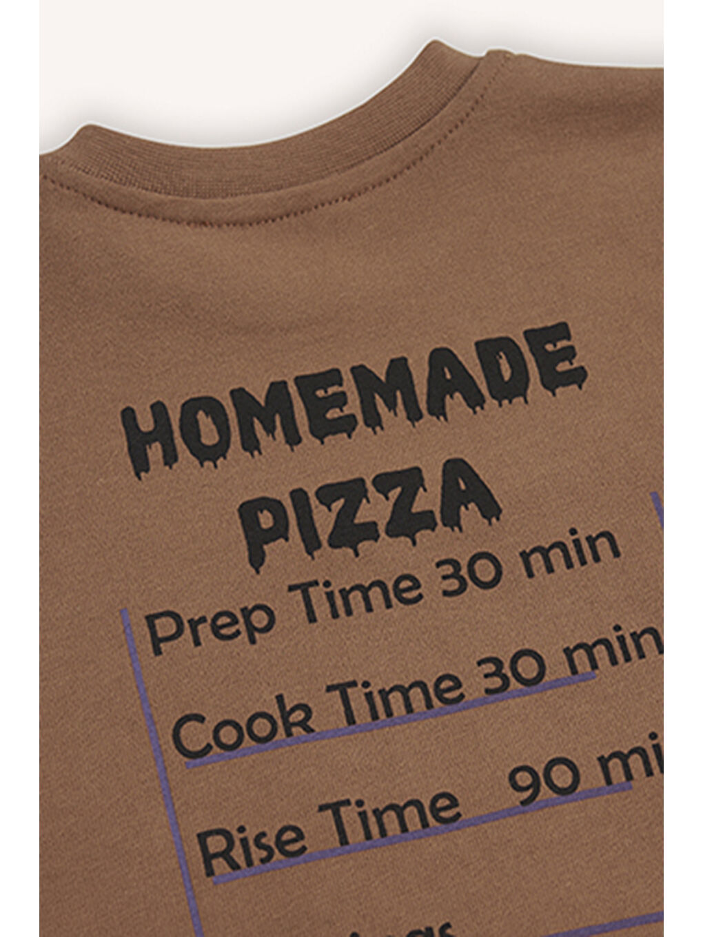 Kahverengi Erkek Bebek Uzun Kollu Camel Tişört-3