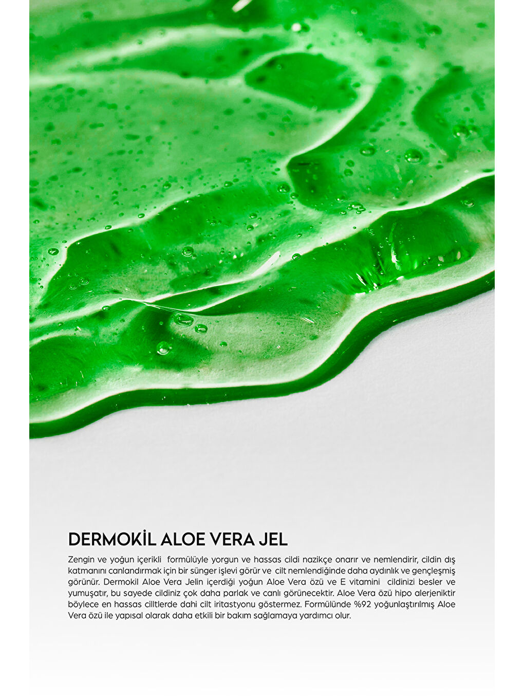 DERMOKIL Yeşil Aloe Vera Jel 300 ml - 3