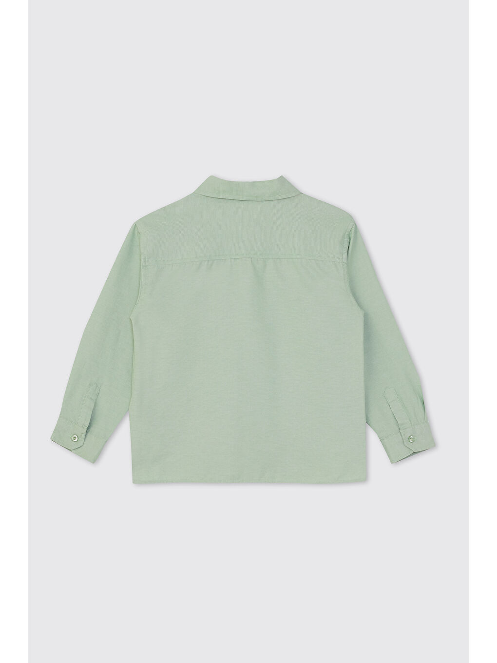 Erkek Çocuk Yeşil Oxford Gömlek-3