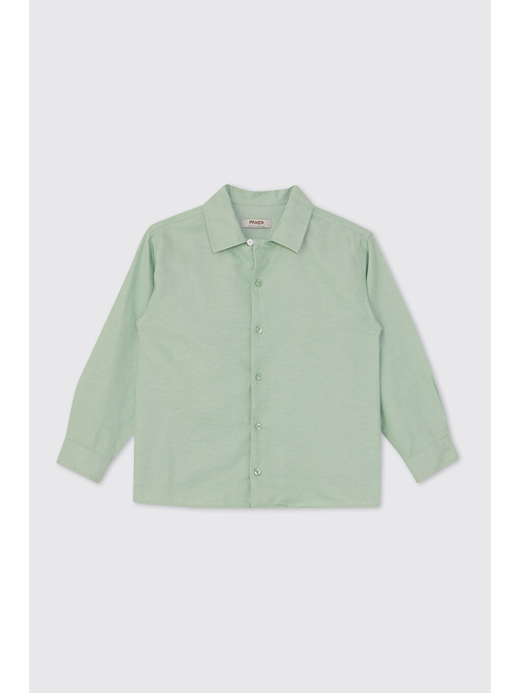 Erkek Çocuk Yeşil Oxford Gömlek-4