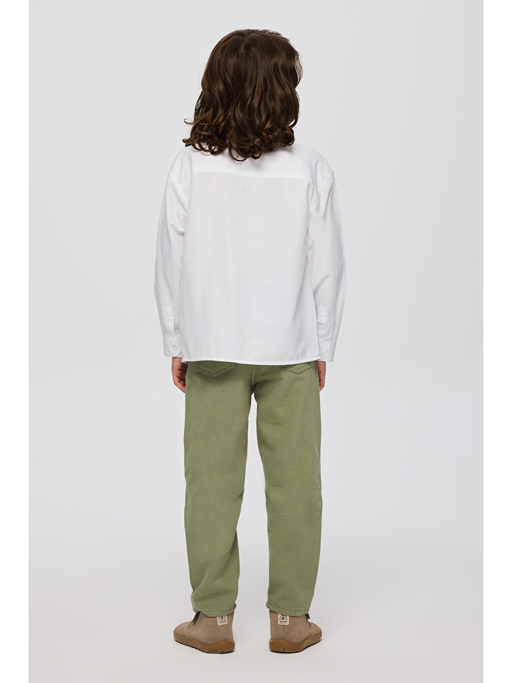 Erkek Çocuk Beyaz Oxford Gömlek-3