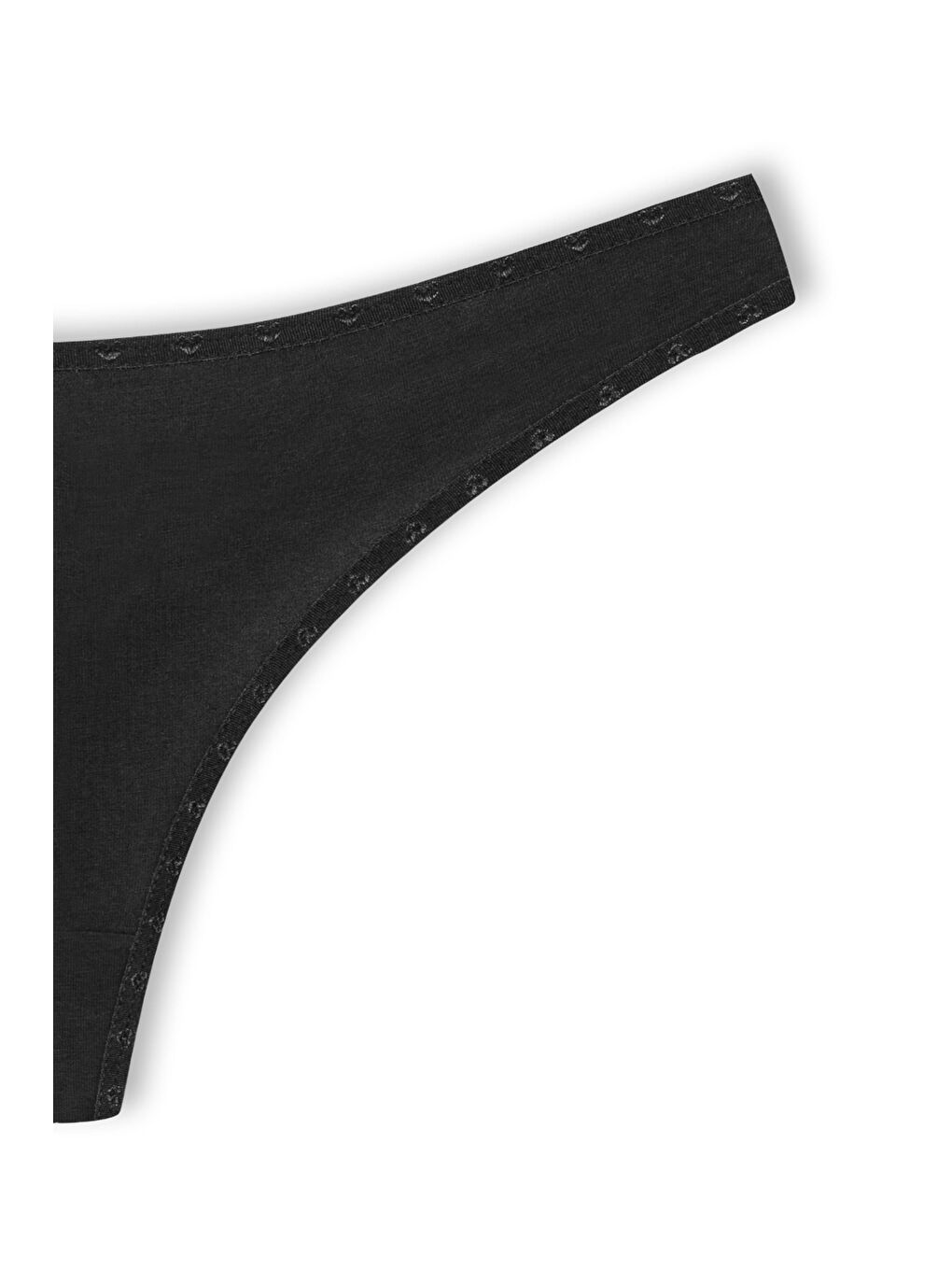 Bordo Pamuklu Kalpli Lastik Basic Tanga Kadın Külot 3'lü-9