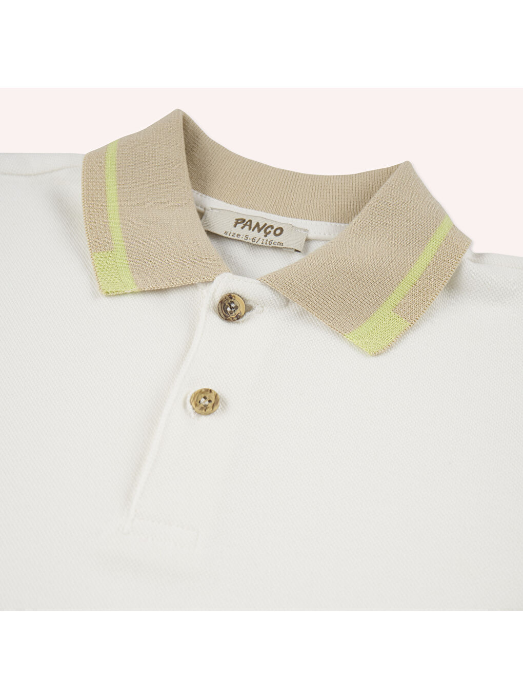 Erkek Çocuk Beyaz Polo Yaka Tişört-4