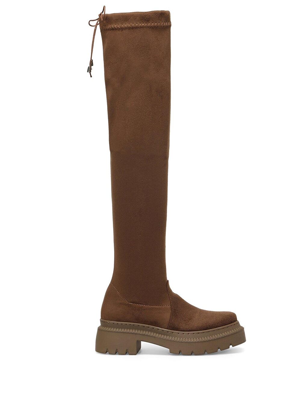 Kahverengi LAYAR 2PR Taba Kadın Diz Üstü Çizme