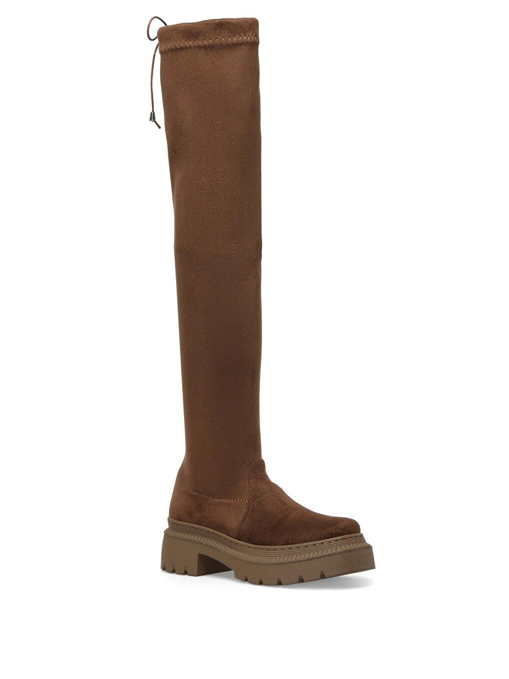 Kahverengi LAYAR 2PR Taba Kadın Diz Üstü Çizme-1