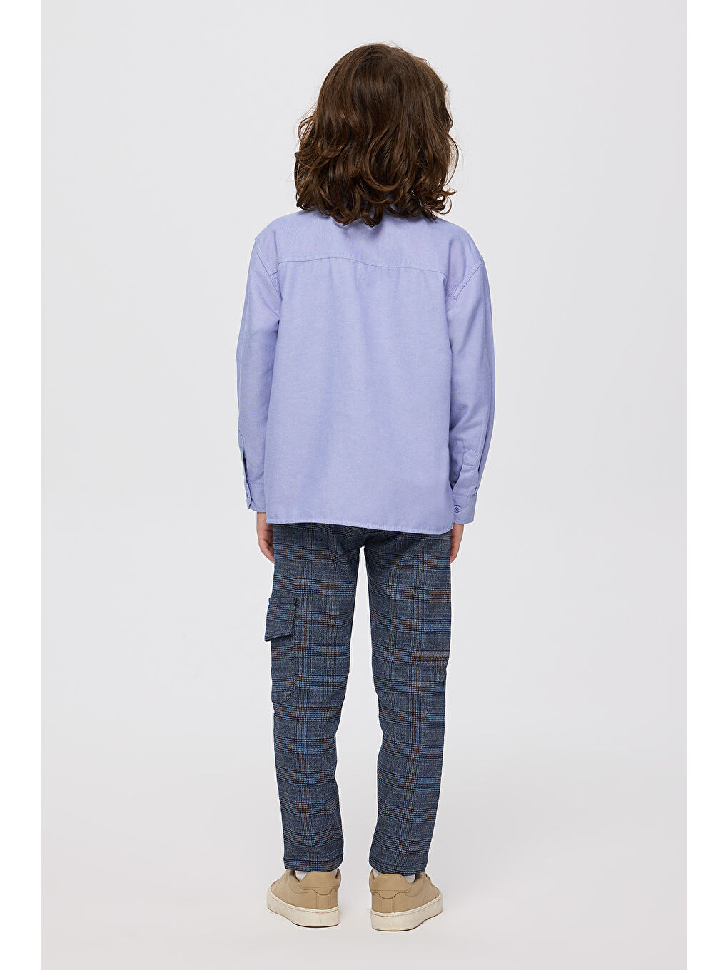 Erkek Çocuk Mavi Oxford Gömlek-3