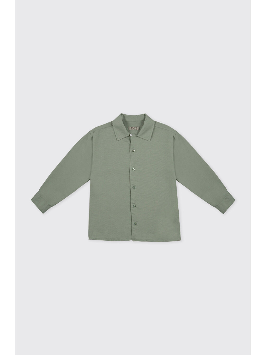 Erkek Bebek Yeşil Oxford Gömlek