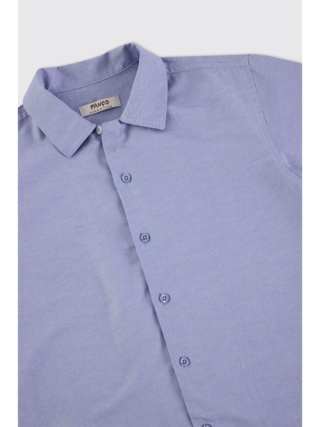 Erkek Çocuk Mavi Oxford Gömlek-5