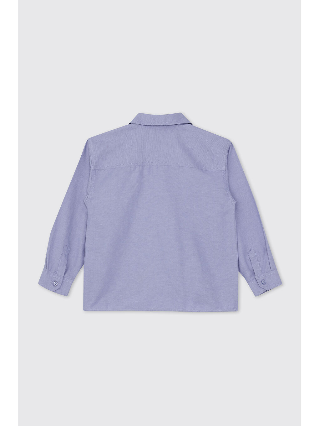 Erkek Çocuk Mavi Oxford Gömlek-7