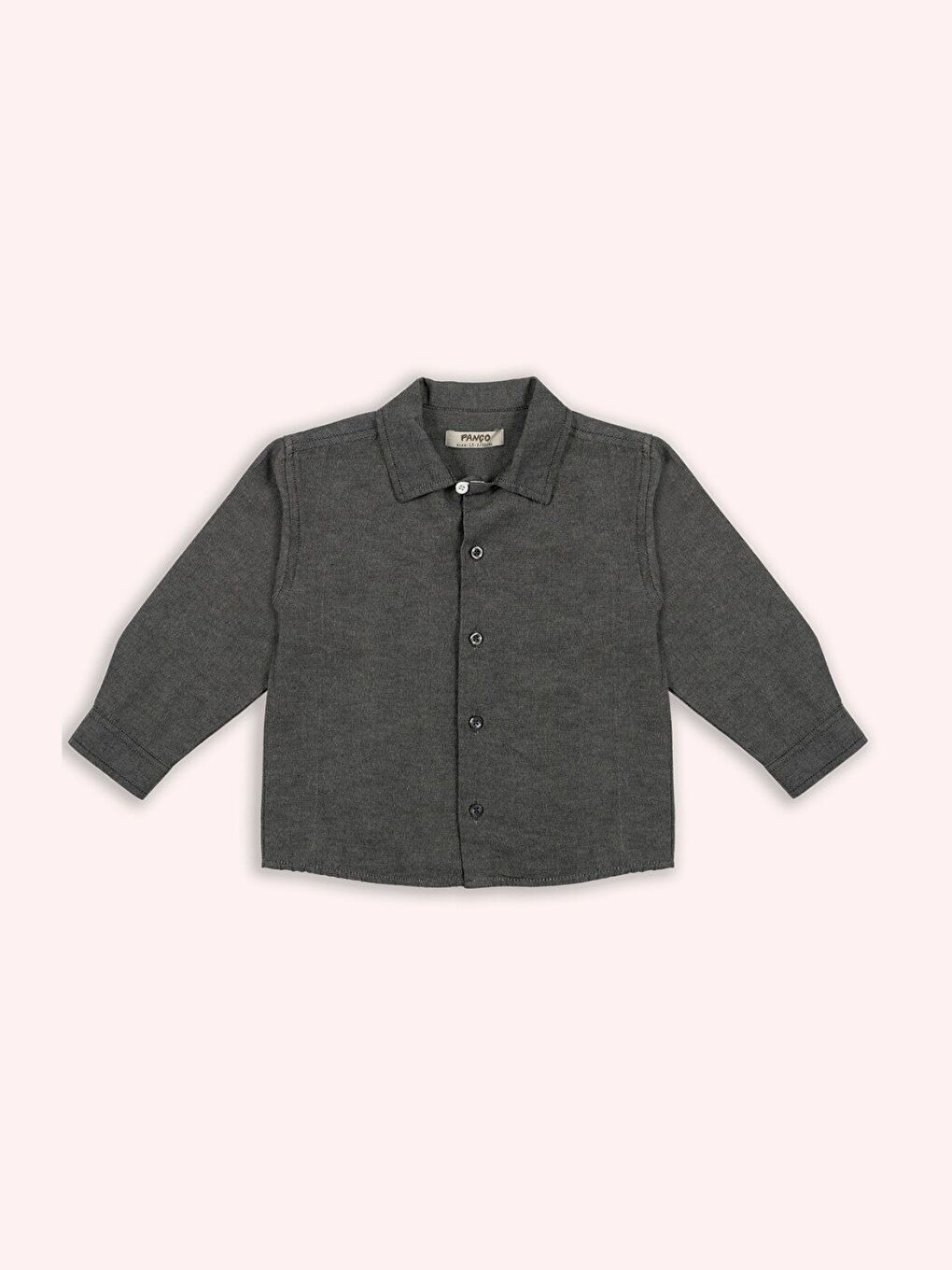 Erkek Bebek Antrasit Oxford Gömlek