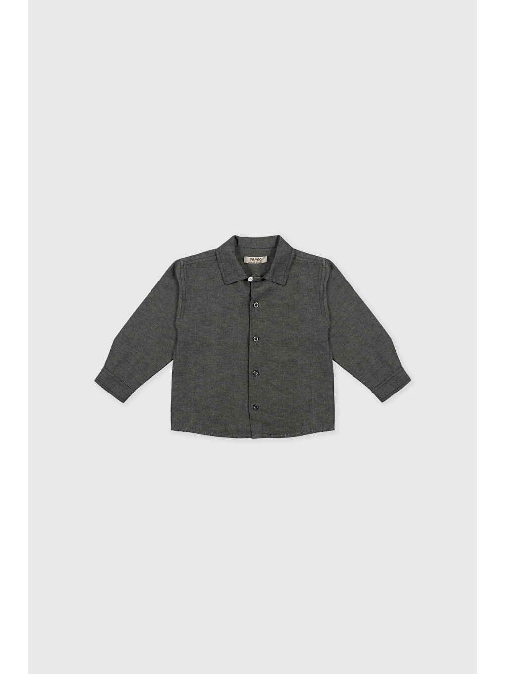 Erkek Bebek Antrasit Oxford Gömlek-1