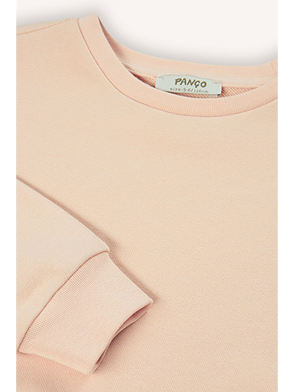 Pembe Kız Çocuk Sırtı Baskı Detaylı Somon Sweatshirt-4