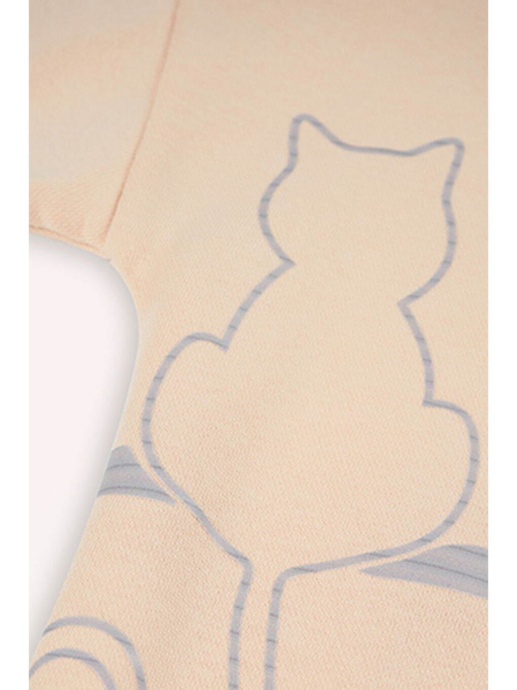 Pembe Kız Çocuk Sırtı Baskı Detaylı Somon Sweatshirt-5