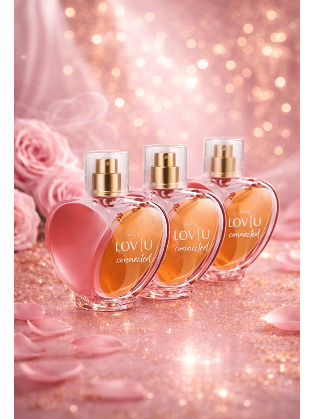 Lov U Connected Kadın Parfüm Edp 50 Ml. Üçlü Set
